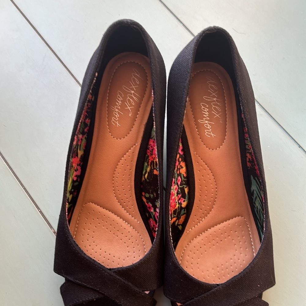 Dexflex Comfort Caitlyn Comfort Wedge Sandals Sz 8W - Picture 4 of 14